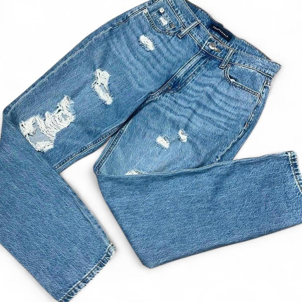 Distressed Aeropostale‎ Mom Jeans 28" Waist Y2K Grunge Skater